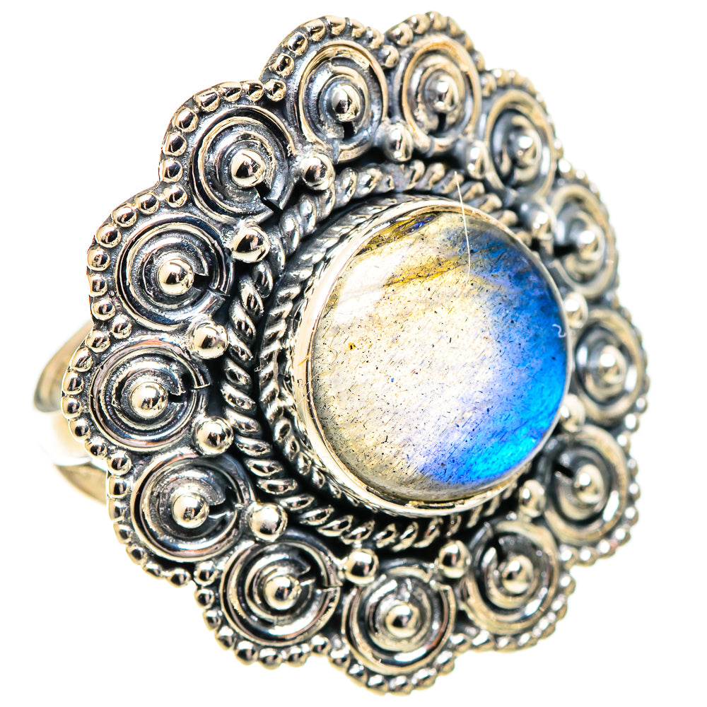 Labradorite Rings handcrafted by Ana Silver Co - RING107597 - Photo 2
