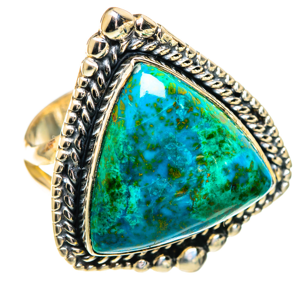 Chrysocolla Rings handcrafted by Ana Silver Co - RING107648 - Photo 2