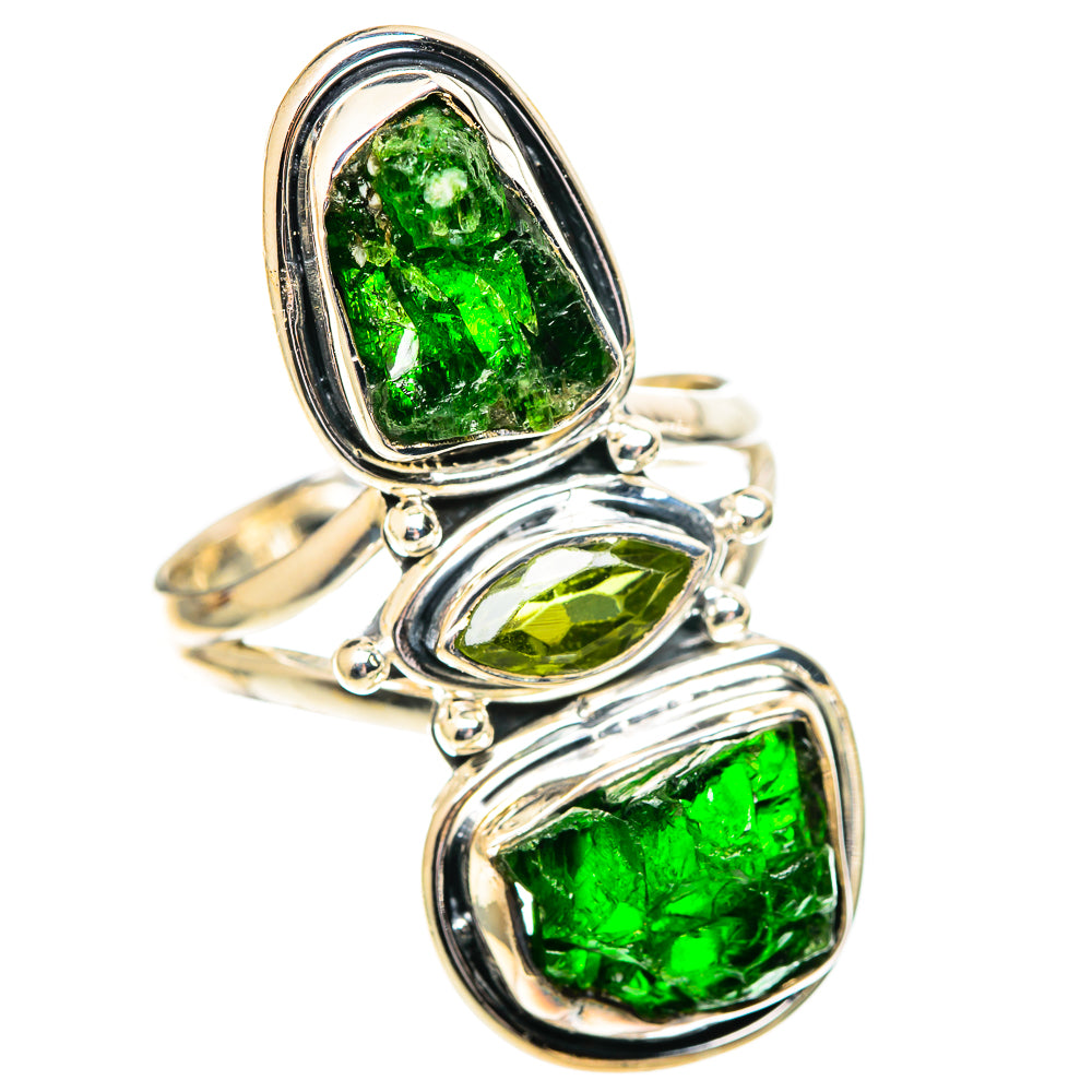 Chrome Diopside Rings handcrafted by Ana Silver Co - RING107654 - Photo 2