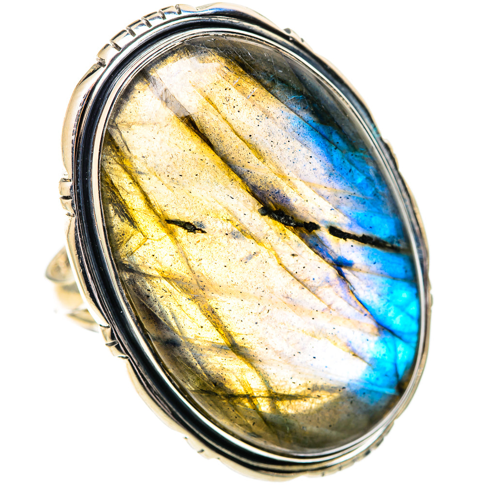 Labradorite Rings handcrafted by Ana Silver Co - RING107685 - Photo 2