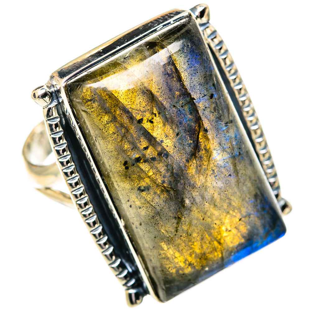 Labradorite Rings handcrafted by Ana Silver Co - RING107689 - Photo 2