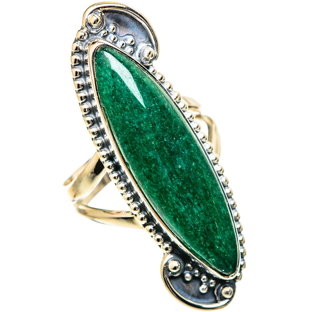 Green Aventurine Rings handcrafted by Ana Silver Co - RING107692 - Photo 2