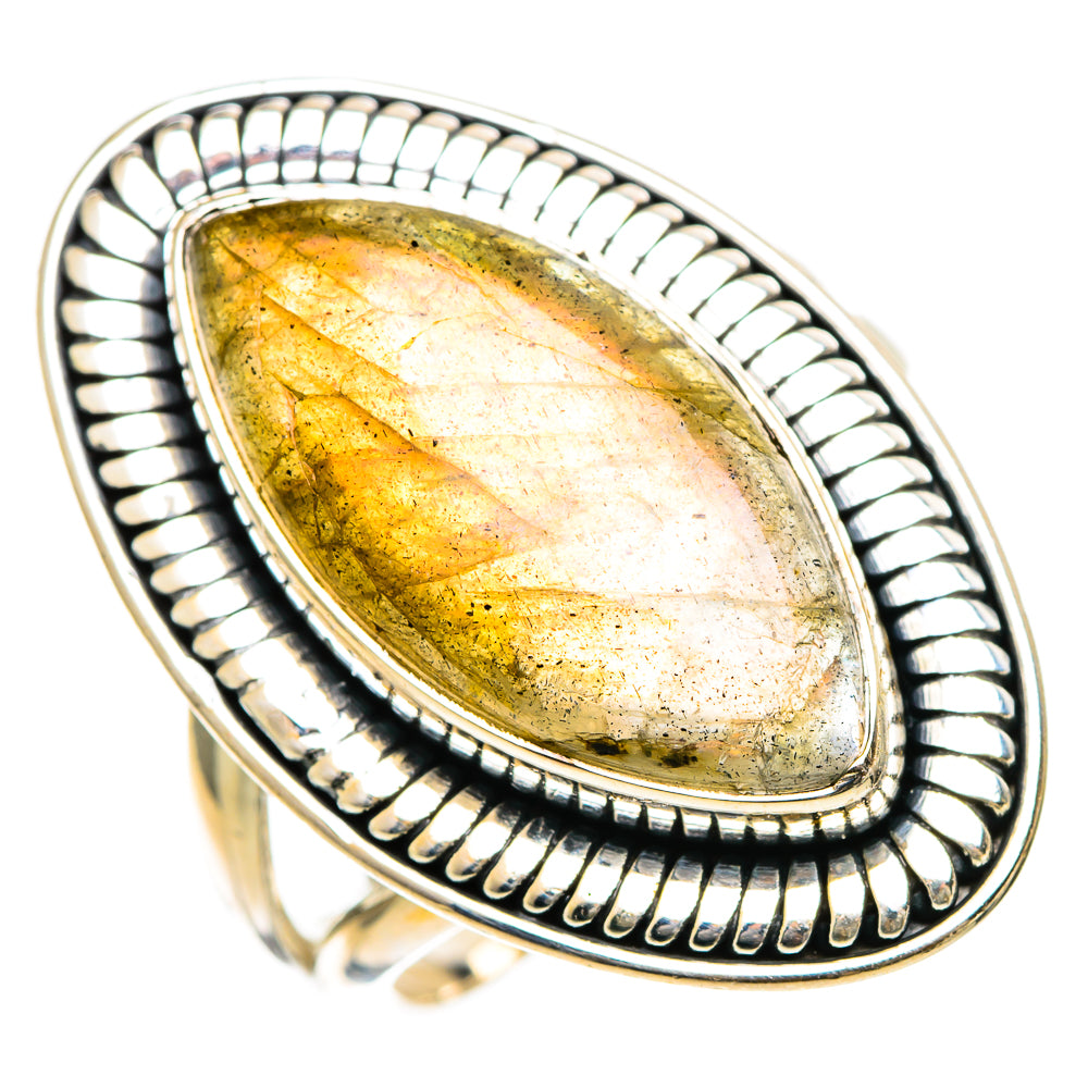 Labradorite Rings handcrafted by Ana Silver Co - RING107742 - Photo 2