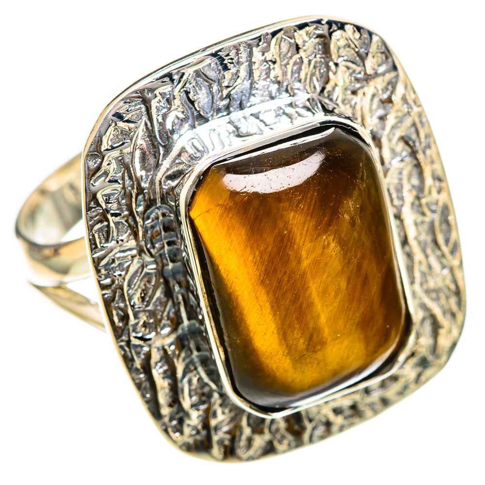 Tiger Eye Rings handcrafted by Ana Silver Co - RING107744 - Photo 2
