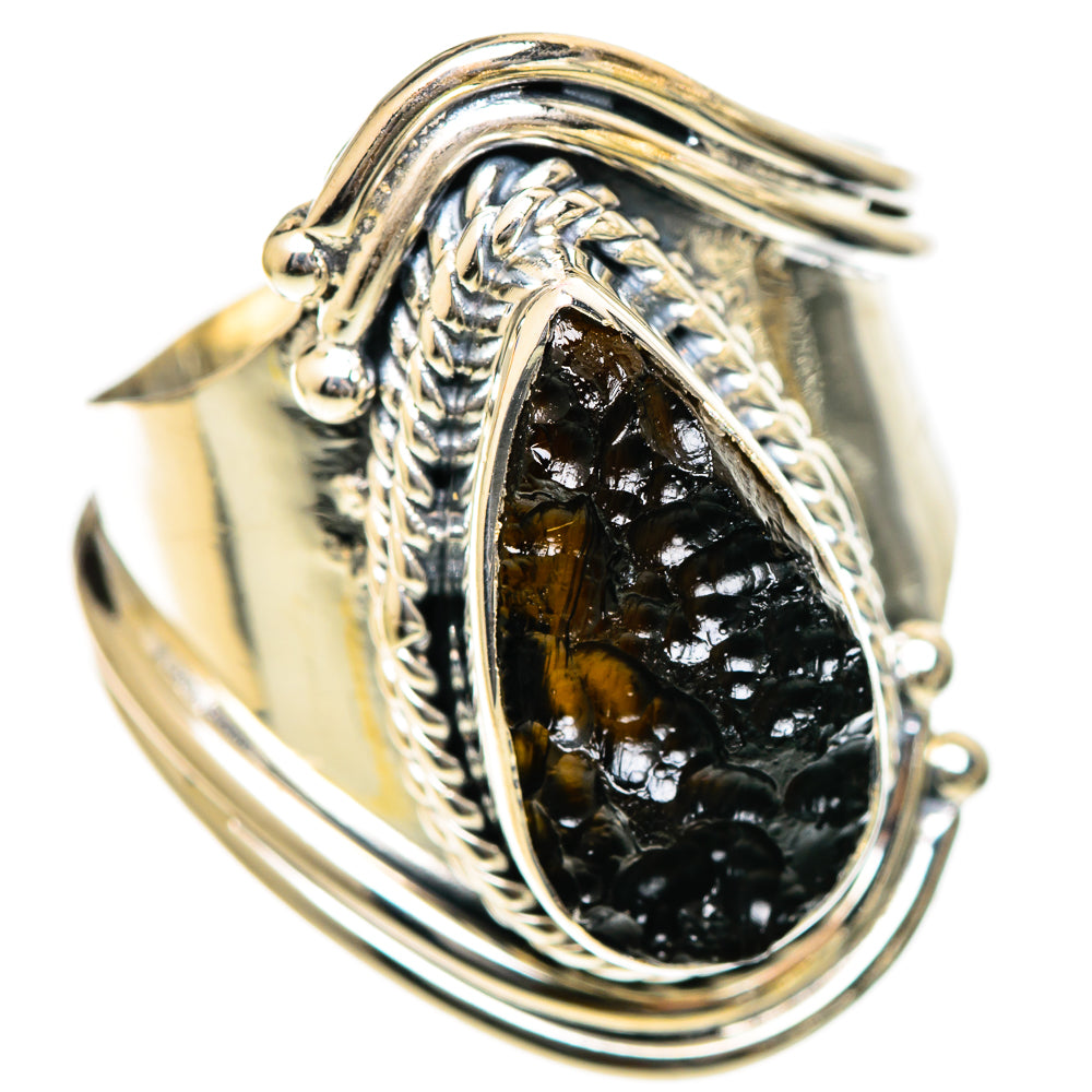 Tektite Rings handcrafted by Ana Silver Co - RING107789 - Photo 2