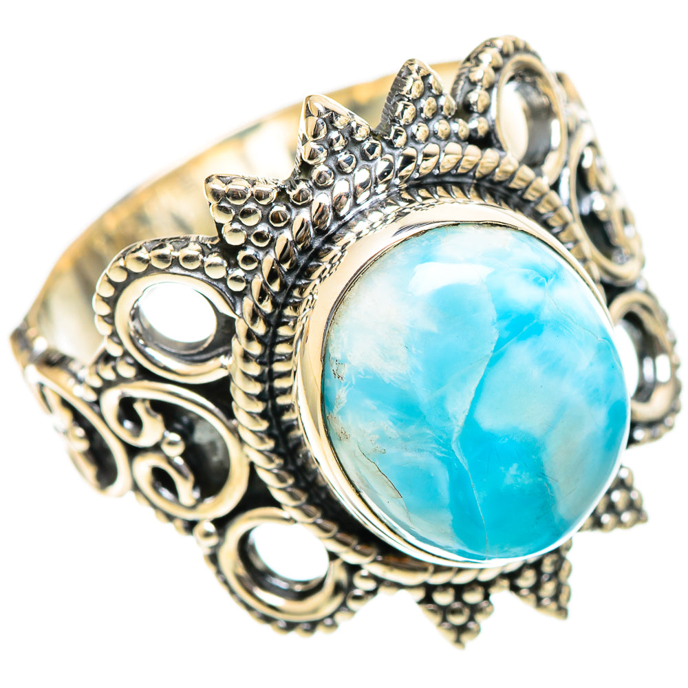 Larimar Rings handcrafted by Ana Silver Co - RING107804 - Photo 2