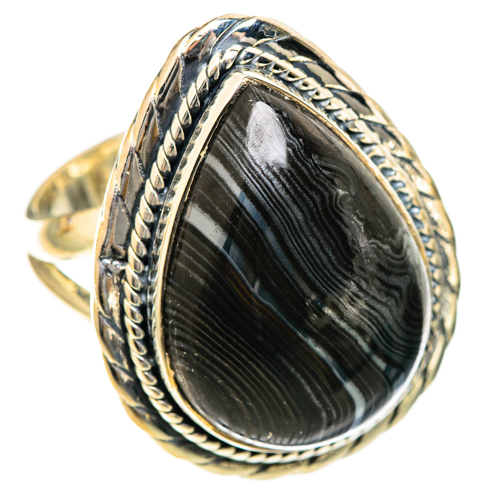 Psilomelane Rings handcrafted by Ana Silver Co - RING107825 - Photo 2