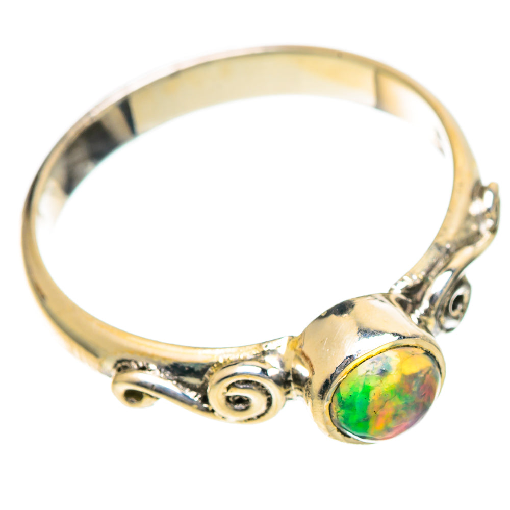 Ethiopian Opal Rings handcrafted by Ana Silver Co - RING107831 - Photo 2