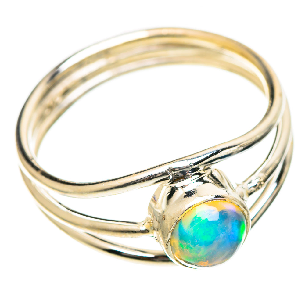 Ethiopian Opal Rings handcrafted by Ana Silver Co - RING107832 - Photo 2