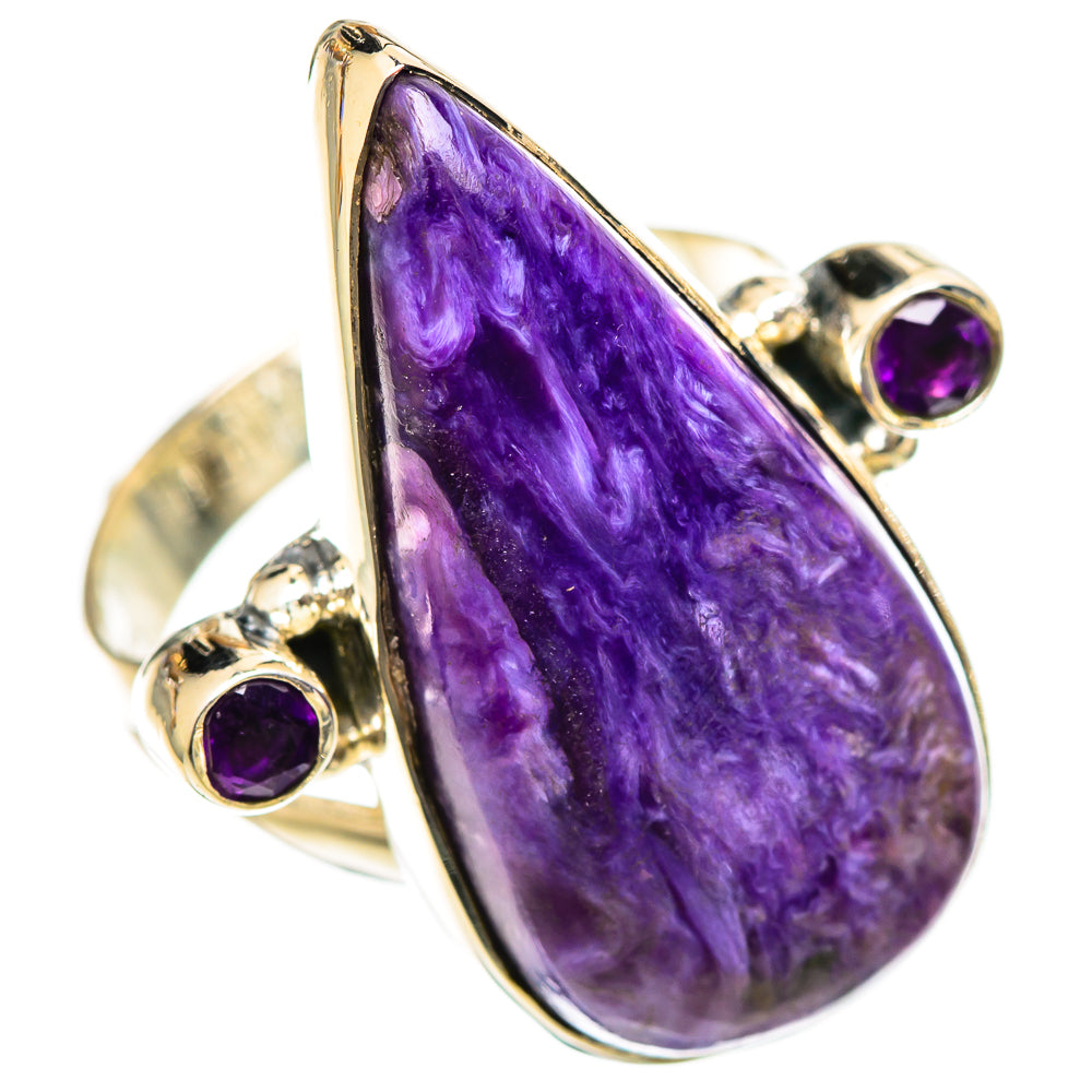 Charoite Rings handcrafted by Ana Silver Co - RING107853 - Photo 2