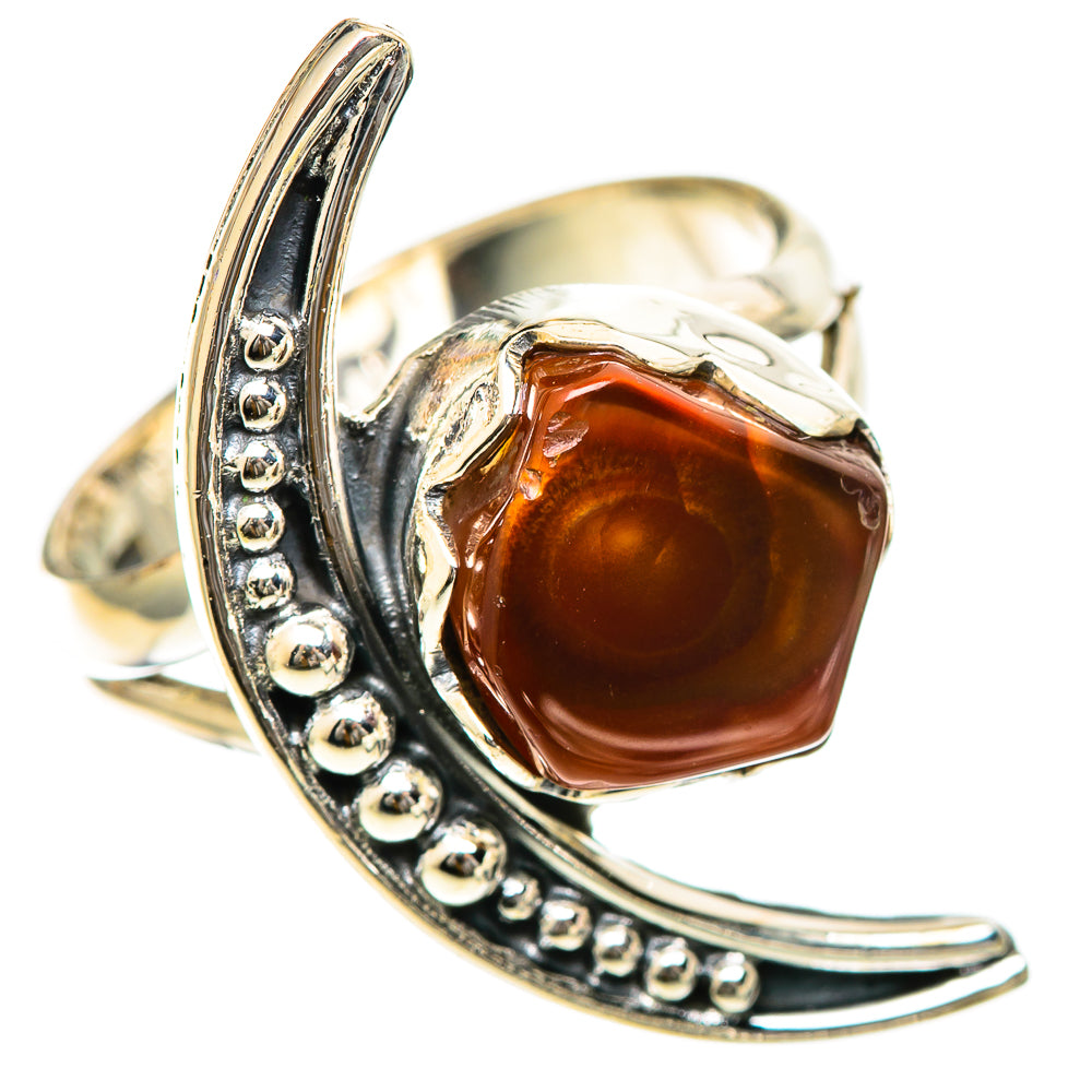 Mexican Fire Agate Rings handcrafted by Ana Silver Co - RING107881 - Photo 2