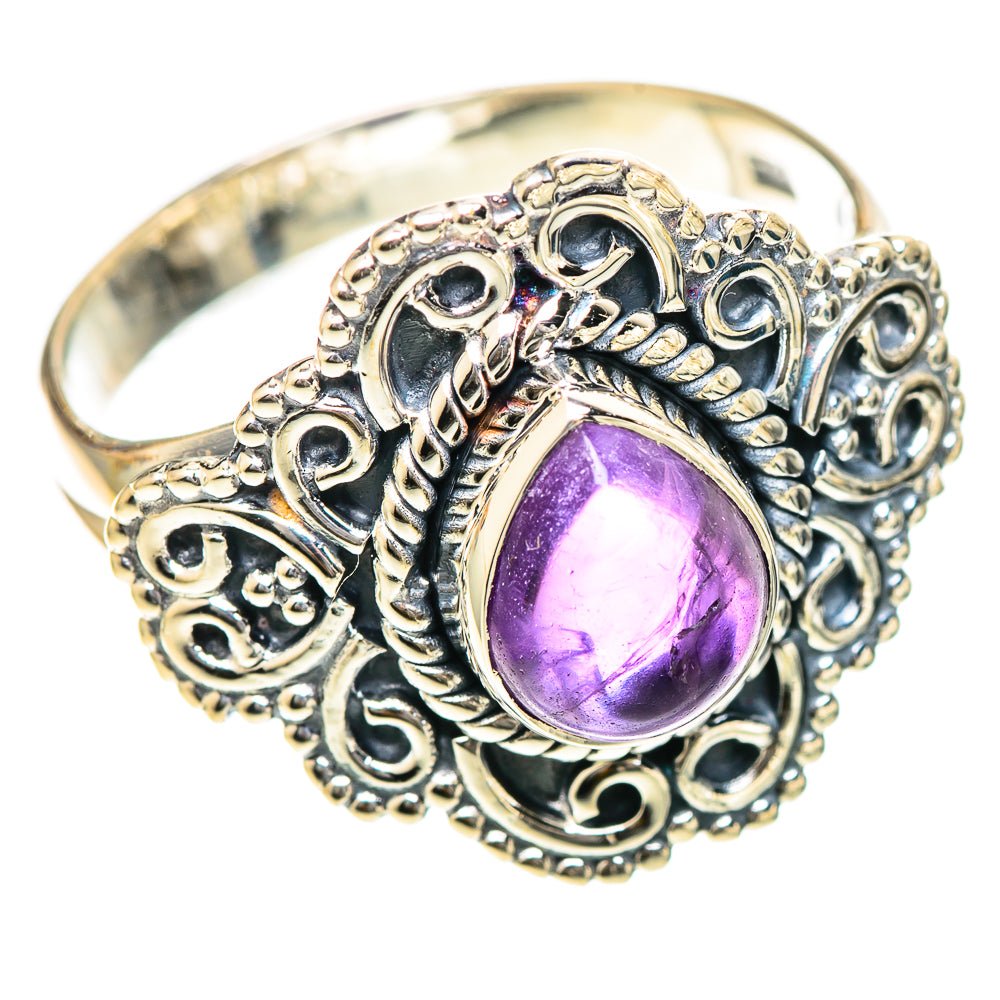 Amethyst Rings handcrafted by Ana Silver Co - RING107886 - Photo 2