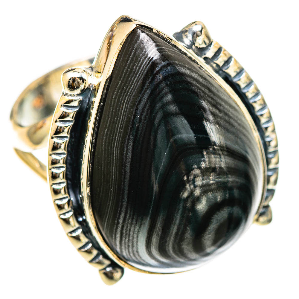 Psilomelane Rings handcrafted by Ana Silver Co - RING107891 - Photo 2