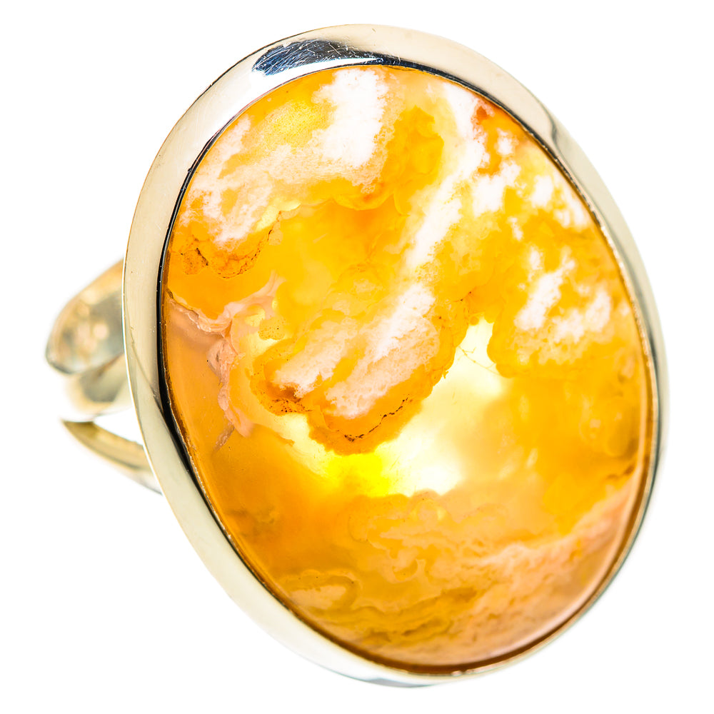 Plume Agate Rings handcrafted by Ana Silver Co - RING107956 - Photo 2