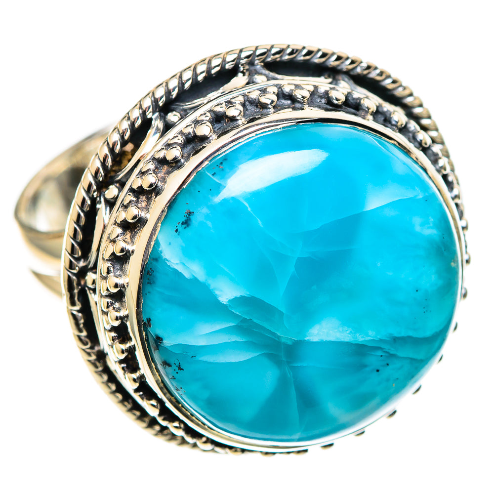 Larimar Rings handcrafted by Ana Silver Co - RING108029 - Photo 2