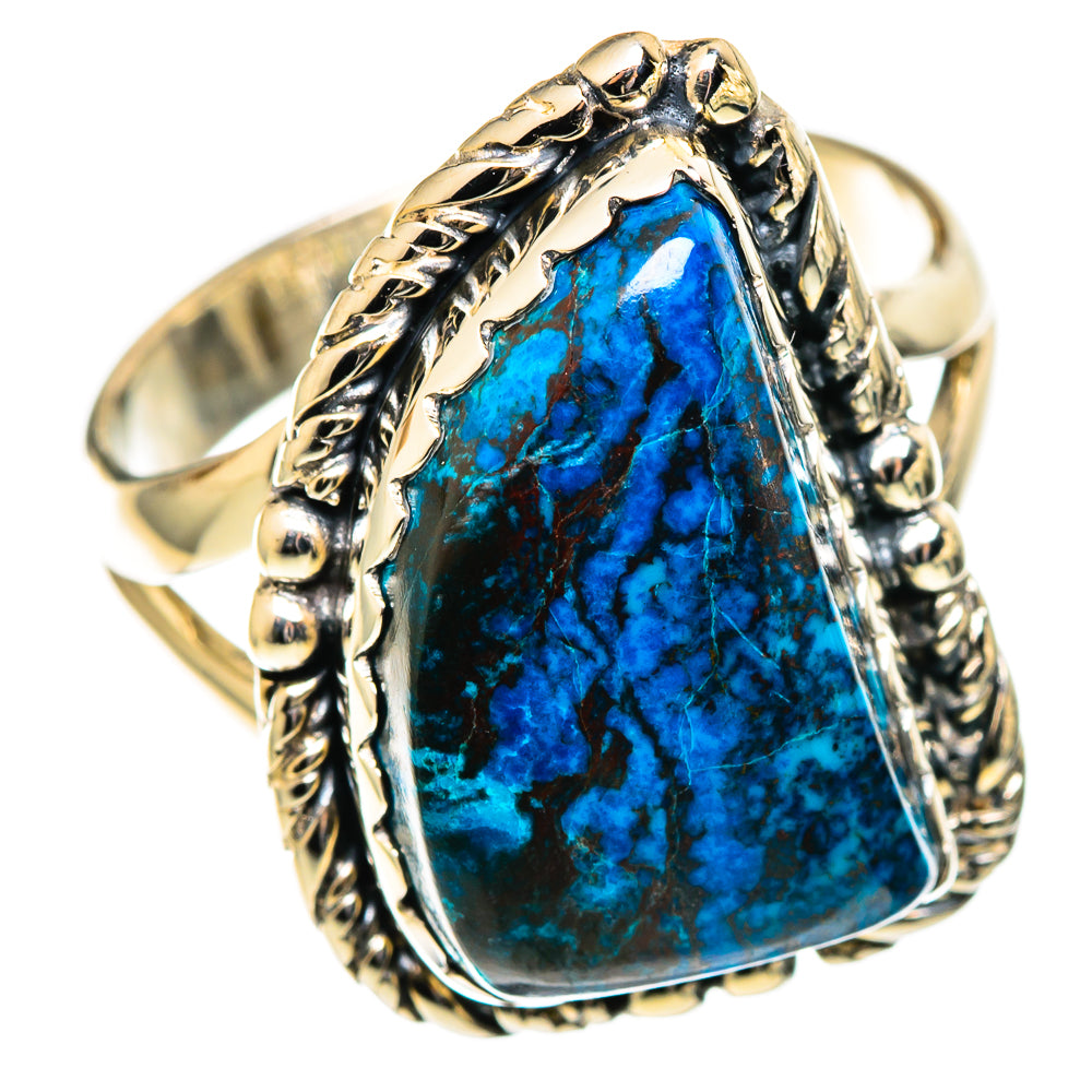 Shattuckite Rings handcrafted by Ana Silver Co - RING108110 - Photo 2