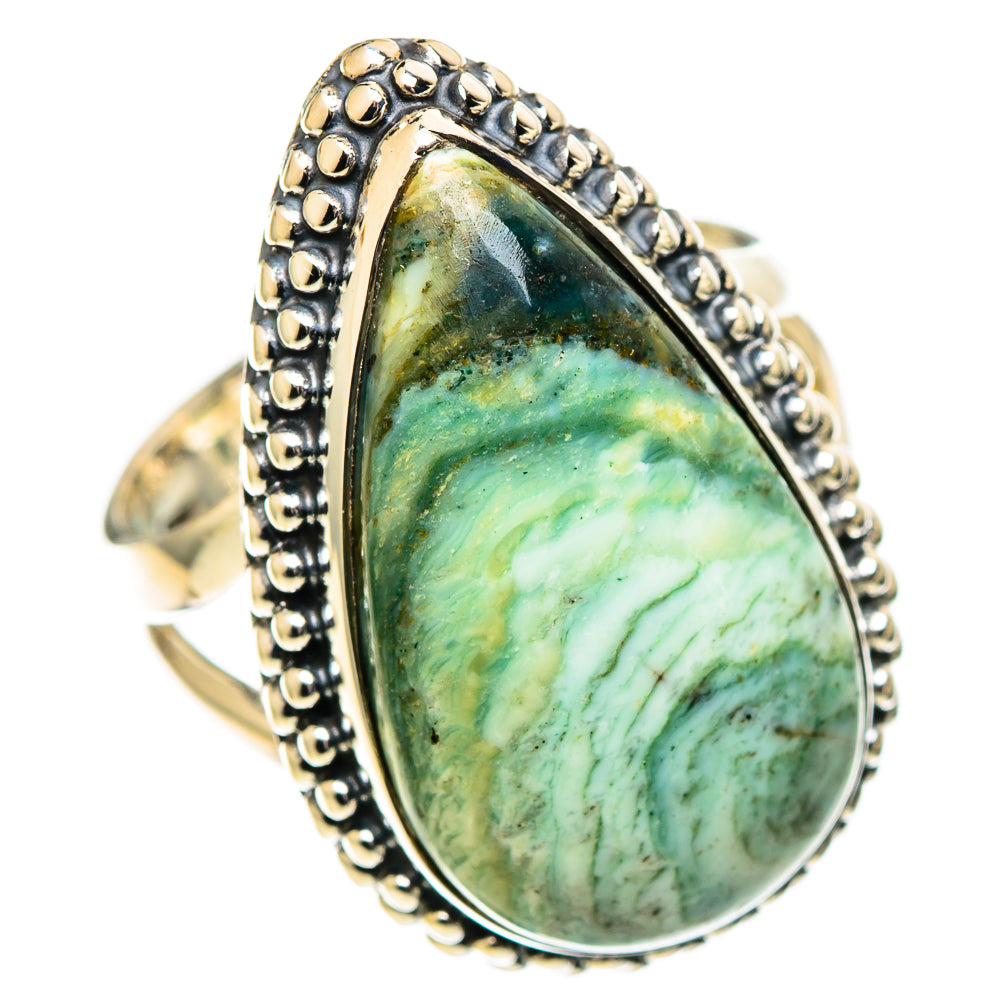 Polychrome Jasper Rings handcrafted by Ana Silver Co - RING108115 - Photo 2