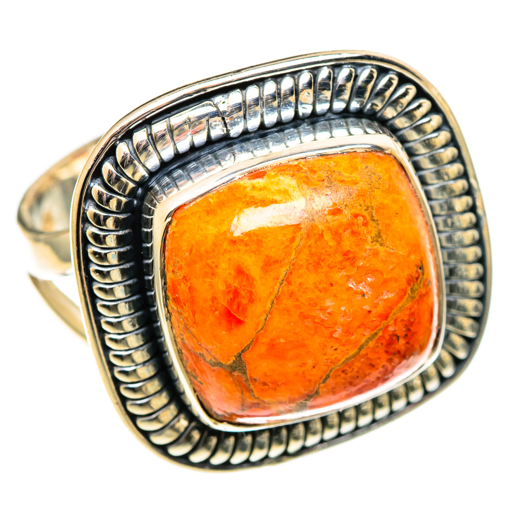 Sponge Coral Rings handcrafted by Ana Silver Co - RING108124 - Photo 2