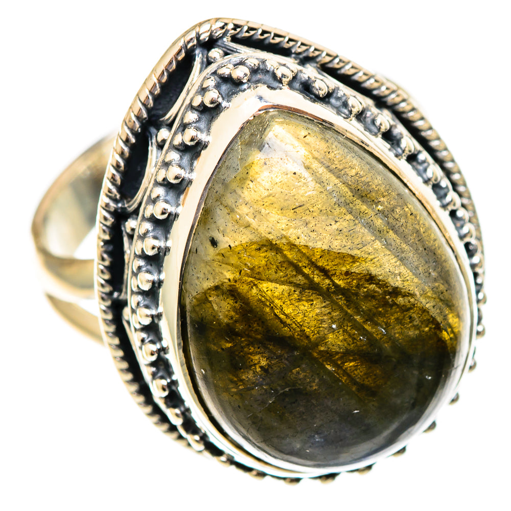 Labradorite Rings handcrafted by Ana Silver Co - RING108143 - Photo 2