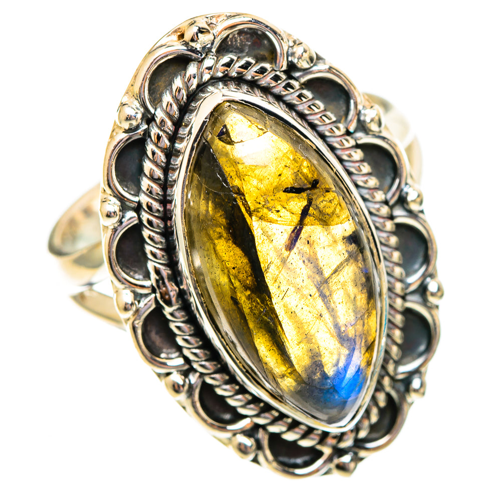 Labradorite Rings handcrafted by Ana Silver Co - RING108149 - Photo 2