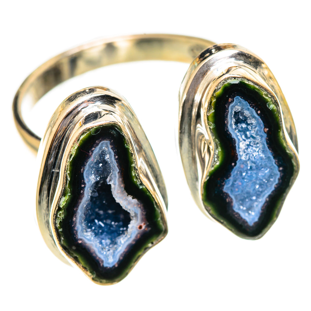 Coconut Geode Druzy Rings handcrafted by Ana Silver Co - RING108168 - Photo 2