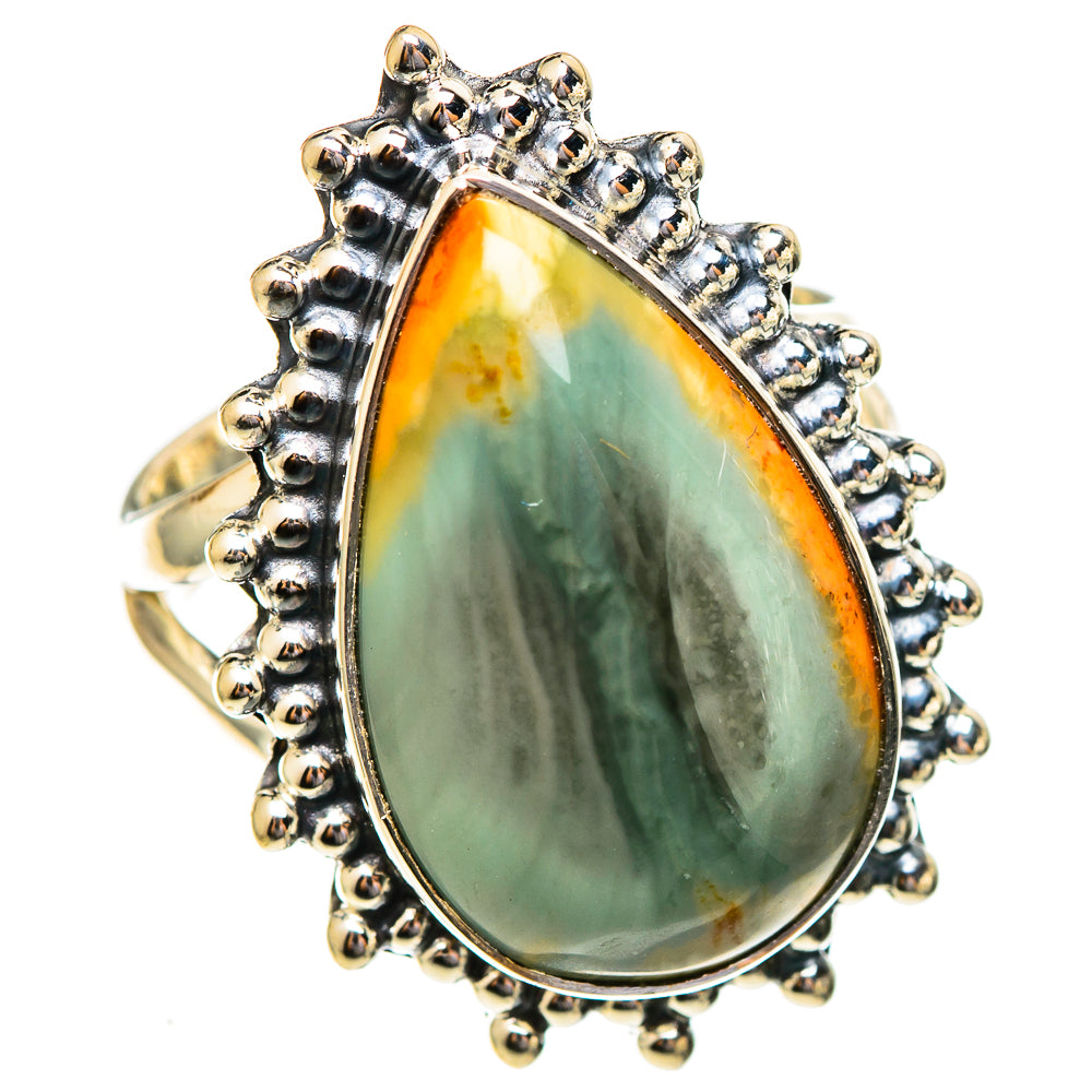 Polychrome Jasper Rings handcrafted by Ana Silver Co - RING108192 - Photo 2