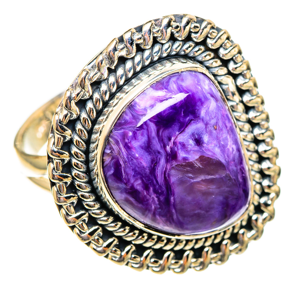 Charoite Rings handcrafted by Ana Silver Co - RING108198 - Photo 2