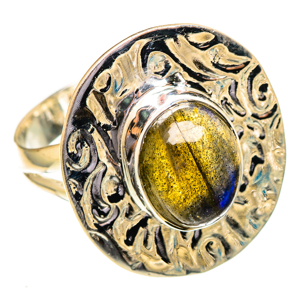 Labradorite Rings handcrafted by Ana Silver Co - RING108213 - Photo 2