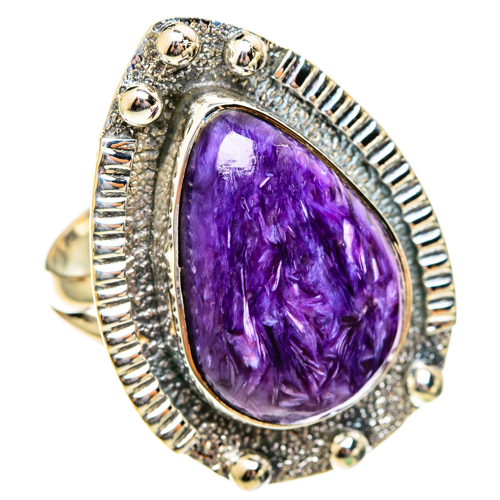 Charoite Rings handcrafted by Ana Silver Co - RING108236 - Photo 2