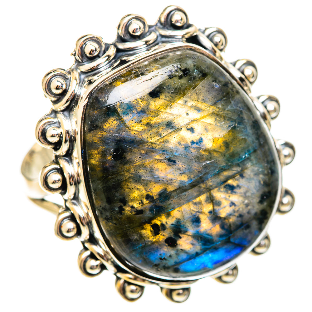 Labradorite Rings handcrafted by Ana Silver Co - RING108255 - Photo 2