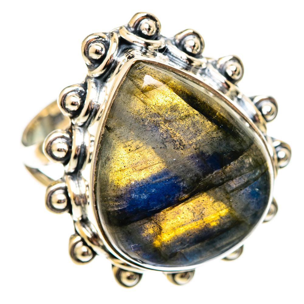 Labradorite Rings handcrafted by Ana Silver Co - RING108322 - Photo 2