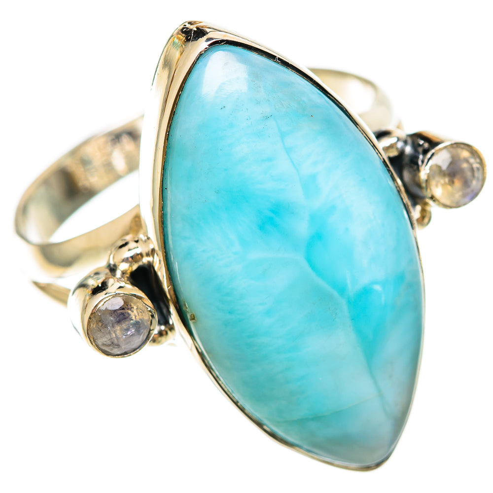 Larimar Rings handcrafted by Ana Silver Co - RING108327 - Photo 2