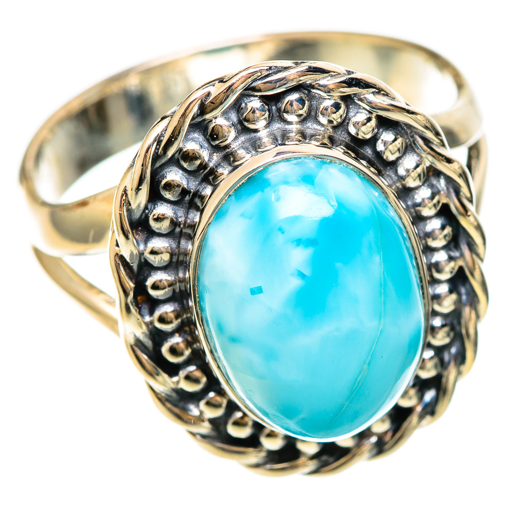 Larimar Rings handcrafted by Ana Silver Co - RING108334 - Photo 2