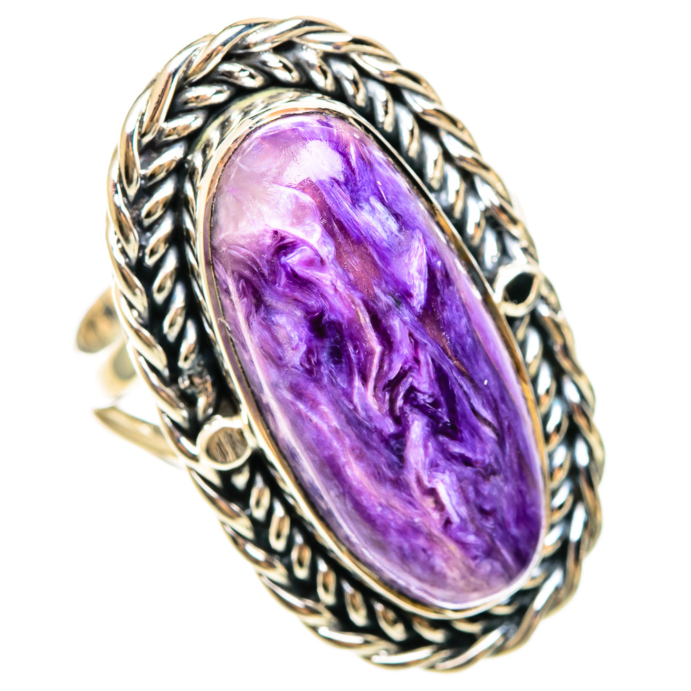 Charoite Rings handcrafted by Ana Silver Co - RING108351 - Photo 2