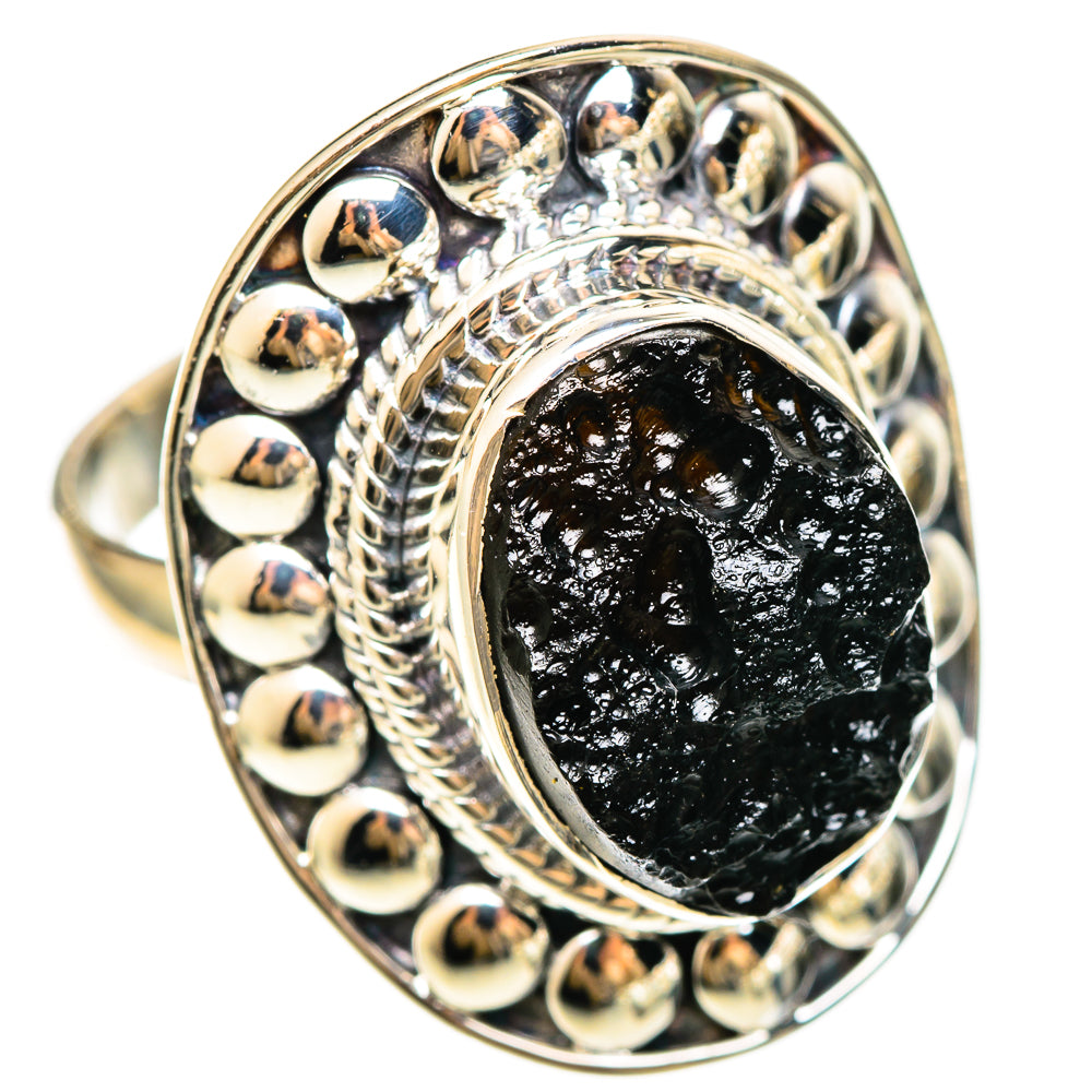 Tektite Rings handcrafted by Ana Silver Co - RING108355 - Photo 2