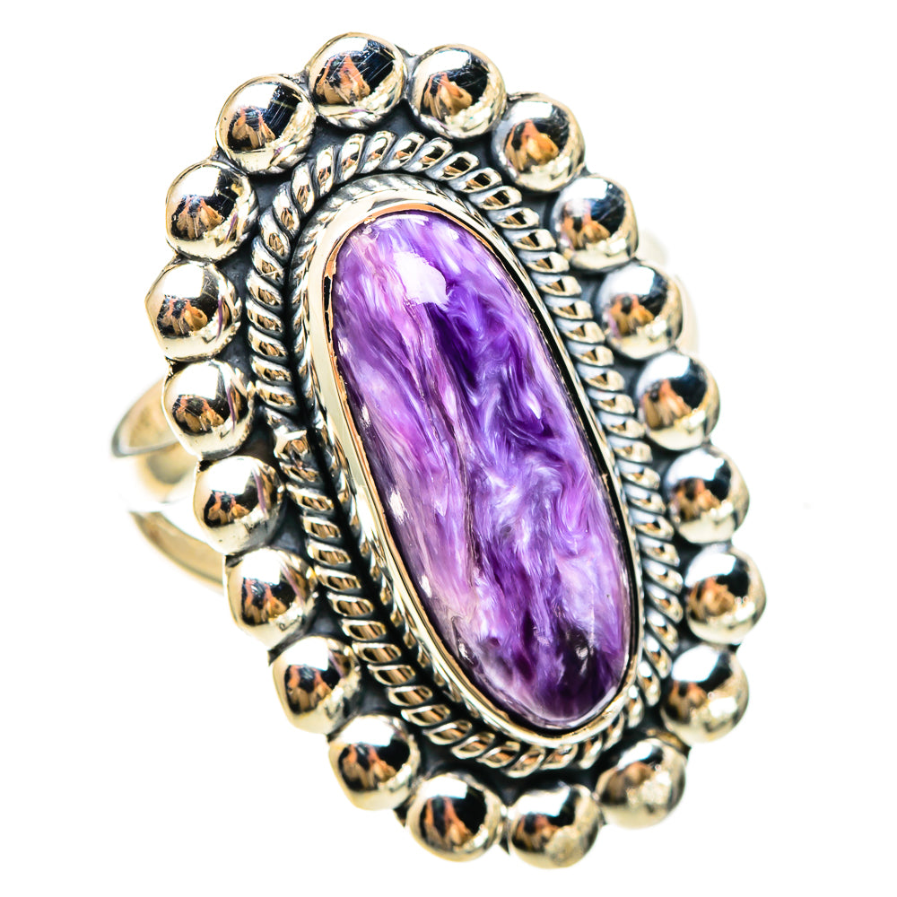 Charoite Rings handcrafted by Ana Silver Co - RING108392 - Photo 2
