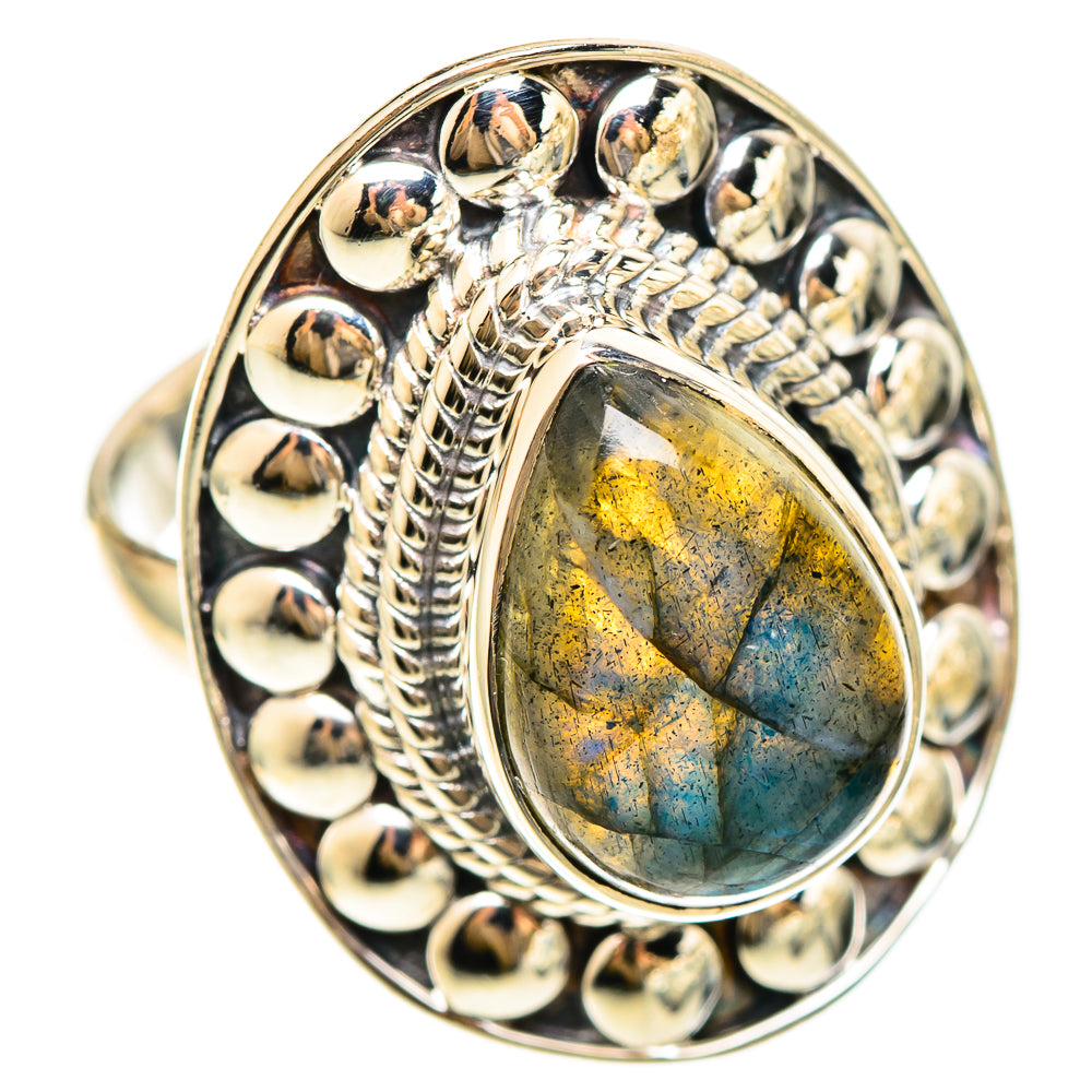Labradorite Rings handcrafted by Ana Silver Co - RING108414 - Photo 2