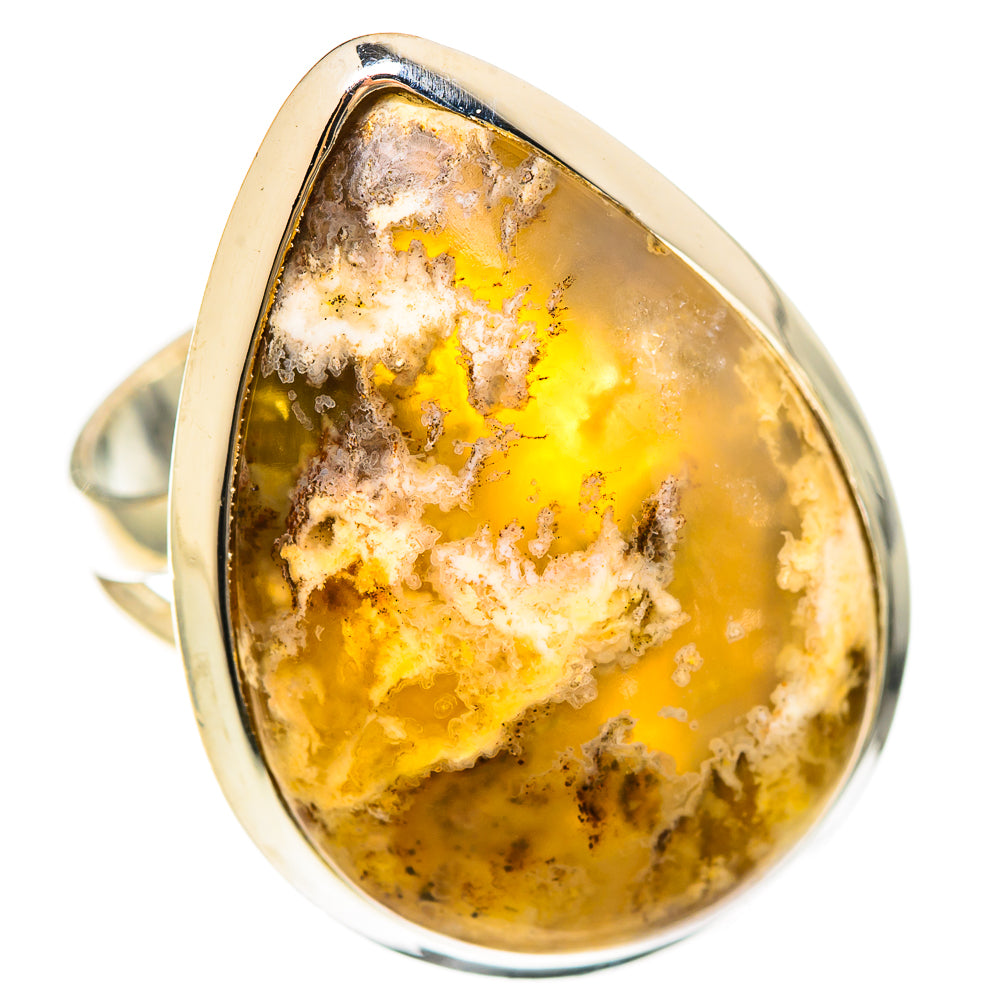 Plume Agate Rings handcrafted by Ana Silver Co - RING108423 - Photo 2