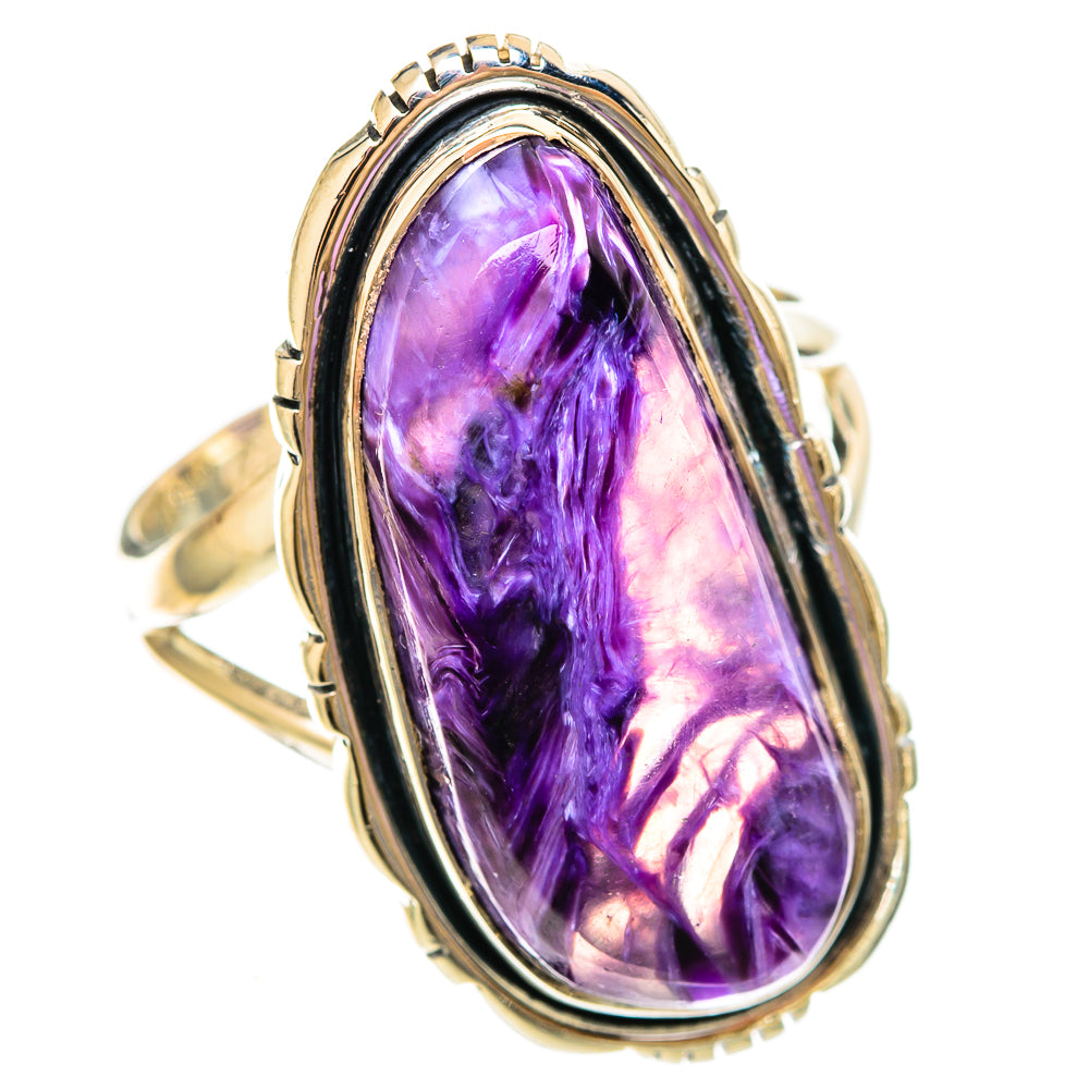 Charoite Rings handcrafted by Ana Silver Co - RING108430 - Photo 2