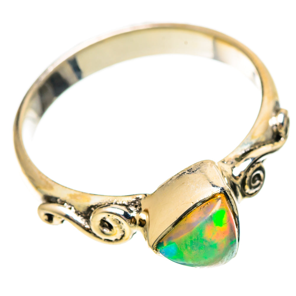 Ethiopian Opal Rings handcrafted by Ana Silver Co - RING108447 - Photo 2