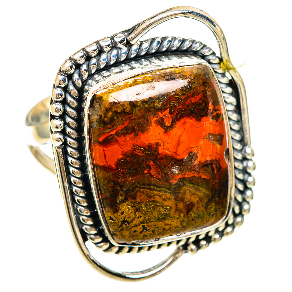 Moroccan Agate Rings handcrafted by Ana Silver Co - RING108464 - Photo 2