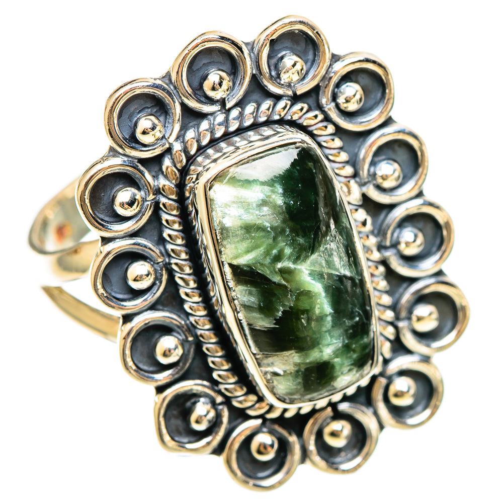 Seraphinite Rings handcrafted by Ana Silver Co - RING108492 - Photo 2