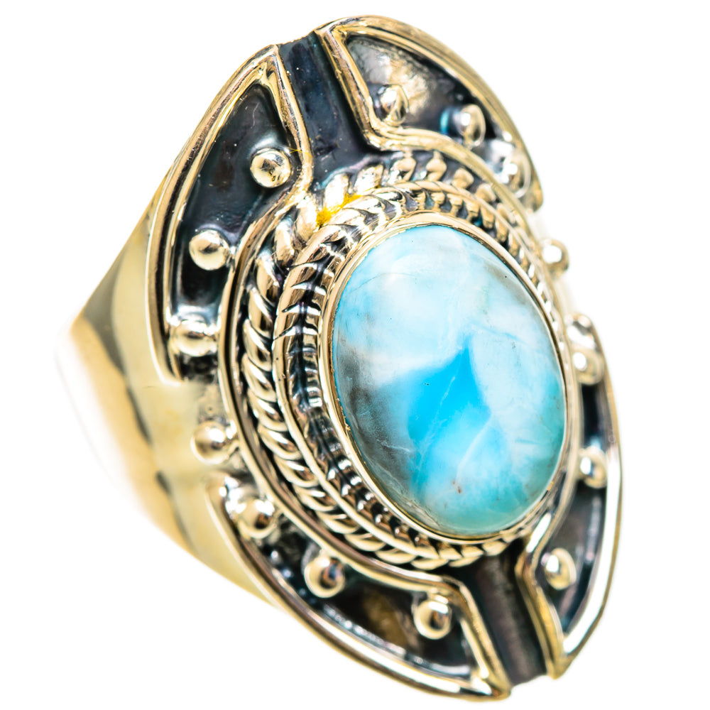 Larimar Rings handcrafted by Ana Silver Co - RING108522 - Photo 2