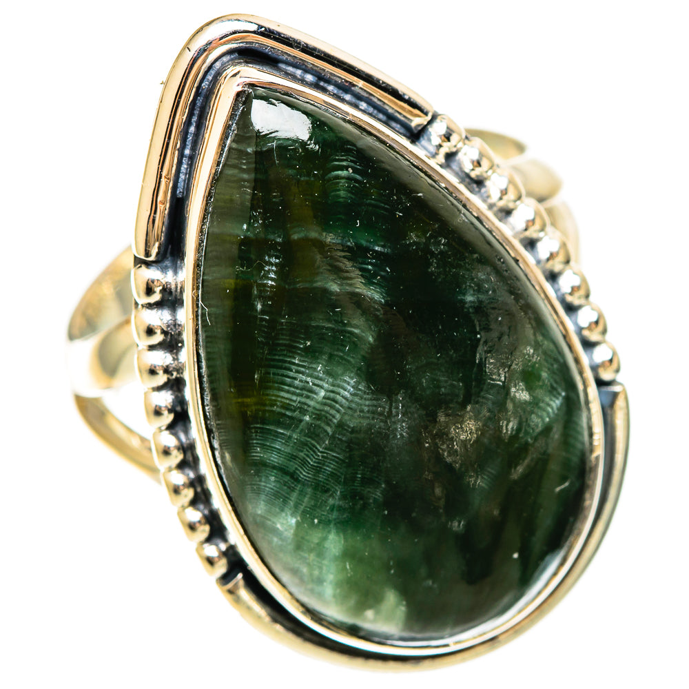 Seraphinite Rings handcrafted by Ana Silver Co - RING108558 - Photo 2