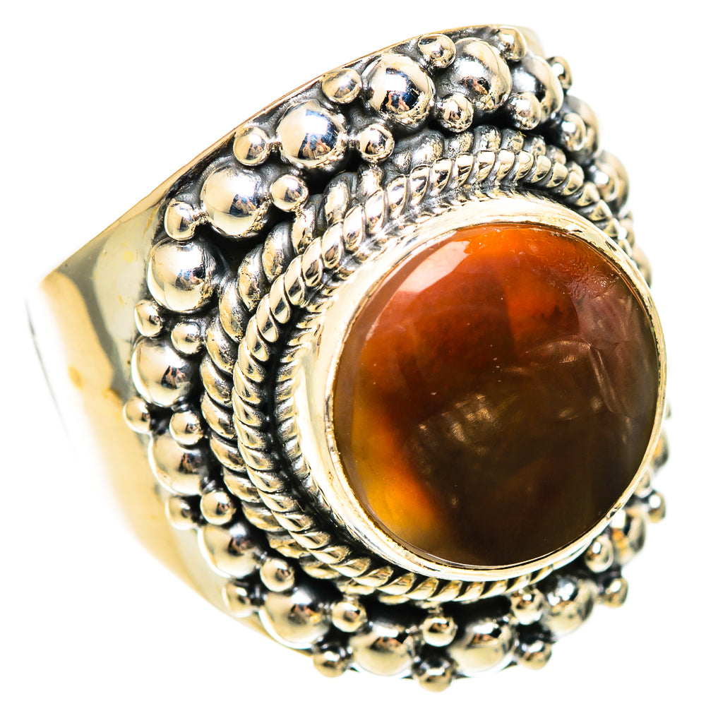 Mexican Fire Agate Rings handcrafted by Ana Silver Co - RING108568 - Photo 2