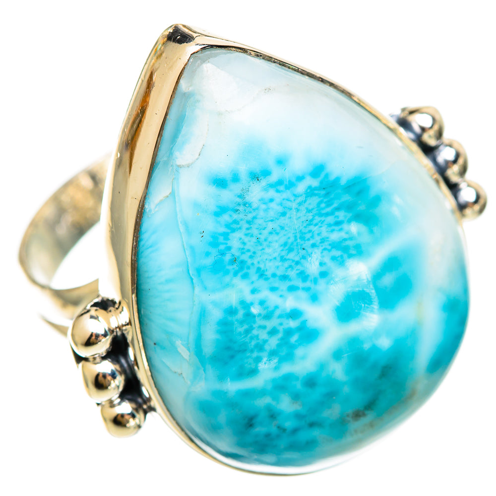 Larimar Rings handcrafted by Ana Silver Co - RING108583 - Photo 2