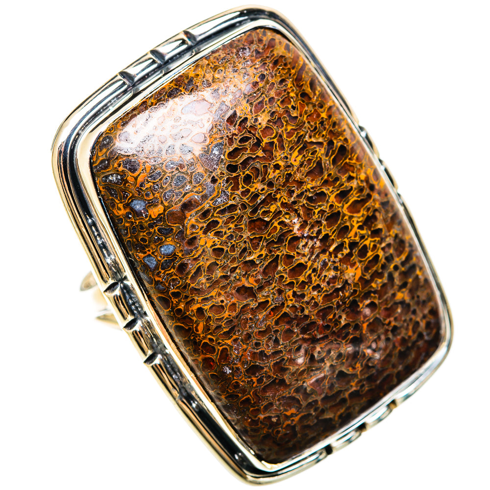 Dinosaur Bone Rings handcrafted by Ana Silver Co - RING108601 - Photo 2