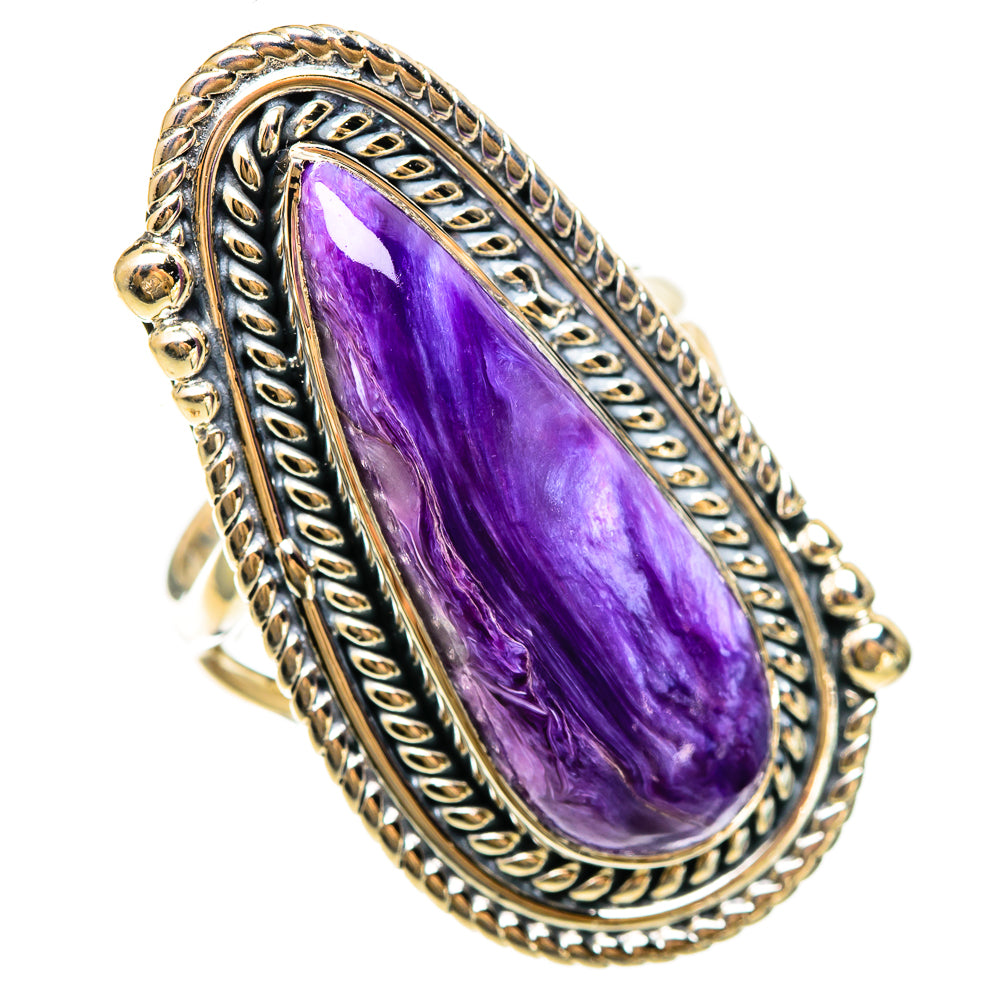Charoite Rings handcrafted by Ana Silver Co - RING108609 - Photo 2