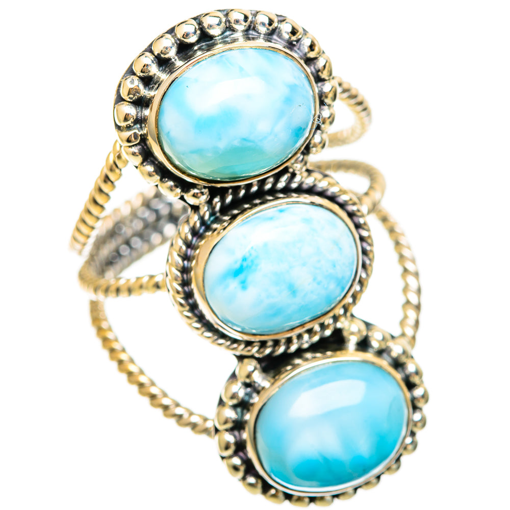Larimar Rings handcrafted by Ana Silver Co - RING108616 - Photo 2