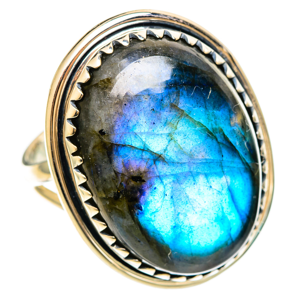 Labradorite Rings handcrafted by Ana Silver Co - RING108618 - Photo 2